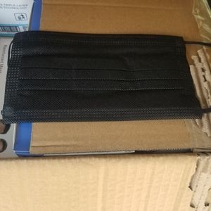 3ply Black masks (50 pack)